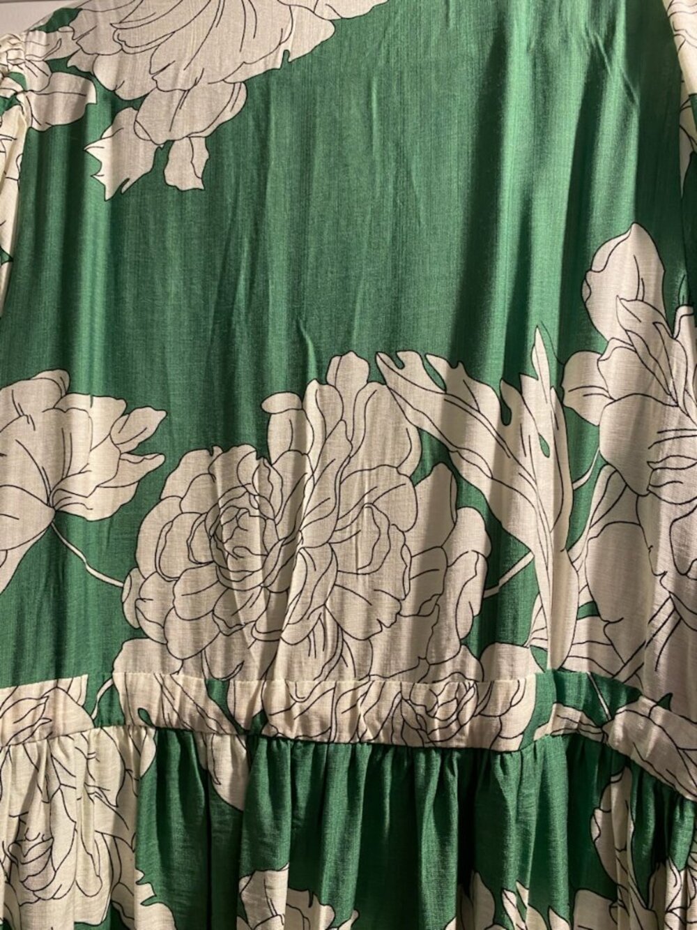 Entro green button up maxi dress, size large, nwt - Picture 8 of 9
